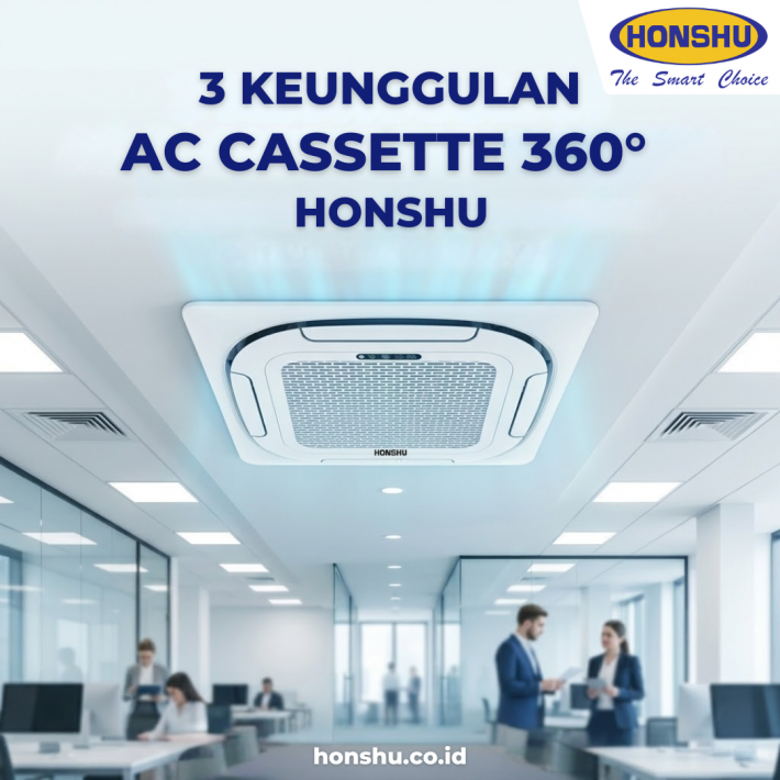 3 Keunggulan AC Cassette 360 Honshu untuk Ruang Komersial